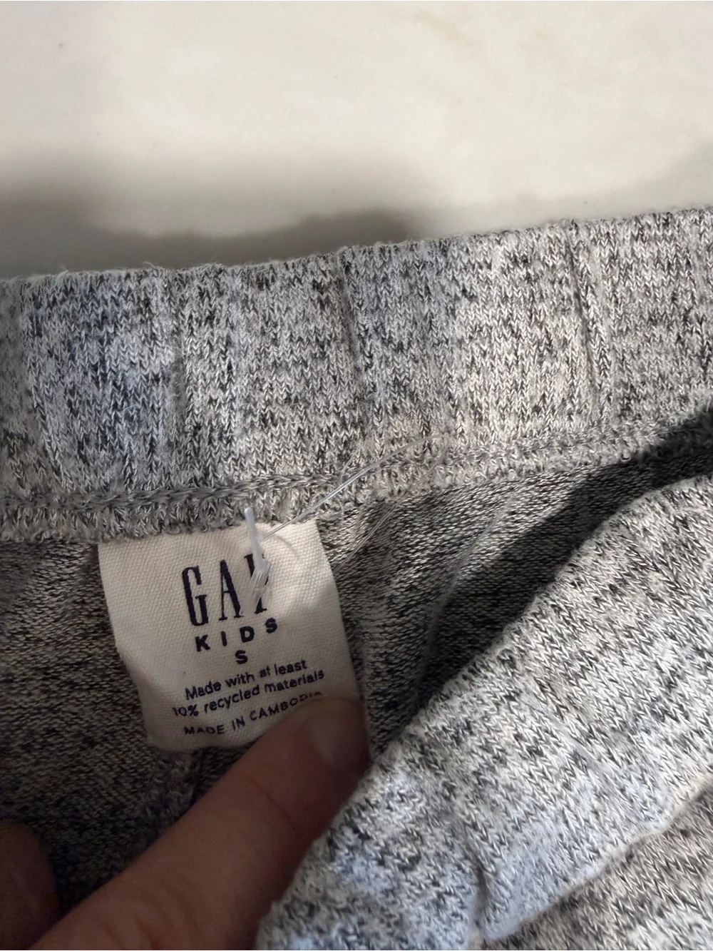GAP Kids Heather Gray Marled Sweatshirt & Jogger Set
